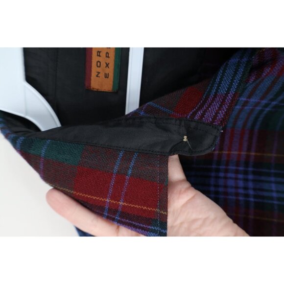 Vintage 80s 90s Streetwear Mens Medium Double Pocket Knit Collared Button Shirt - Picture 10 of 15